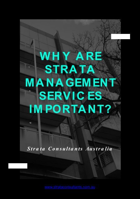 Why Are Strata Management Services Important