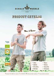 Product Catalogue Schalk Muehle 2019