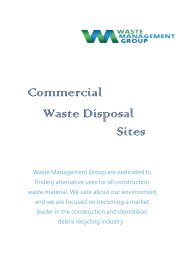 Commercial Waste Disposal Sites by WM Group