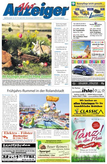 Ihr Anzeiger Bad Bramstedt 16 2019