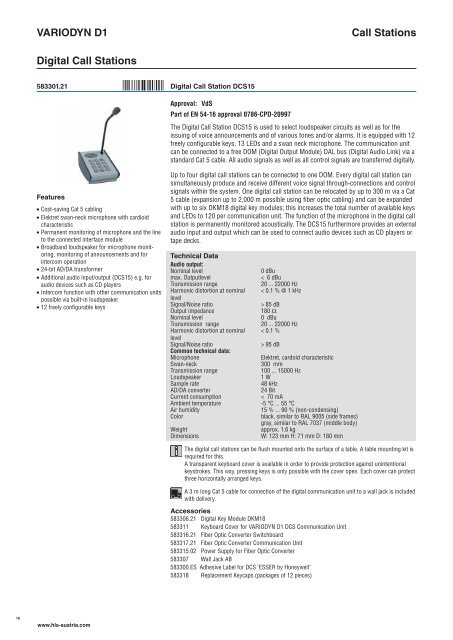 Voice Alarm & Public Address Systems - Honeywell Life Safety ...