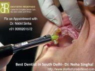 Best Dentist in South Delhi- Dr. Neha Singhal