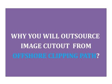 Image Cutout Service - Offshore Clipping Path
