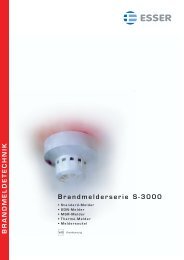 Brandmelderserie S-3000 BRANDMELDETECHNIK