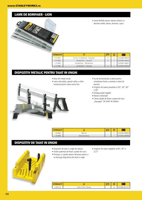 Stanley - Catalog - Unelte și scule de mână - 2018-2019 (RO)