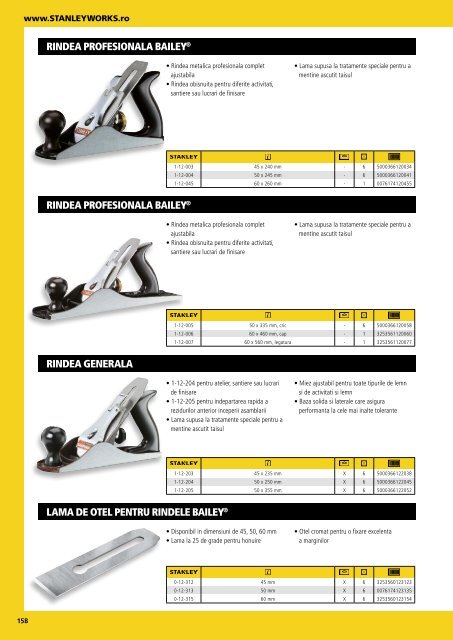 Stanley - Catalog - Unelte și scule de mână - 2018-2019 (RO)