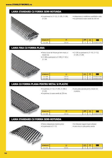 Stanley - Catalog - Unelte și scule de mână - 2018-2019 (RO)