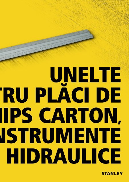 Stanley - Catalog - Unelte și scule de mână - 2018-2019 (RO)