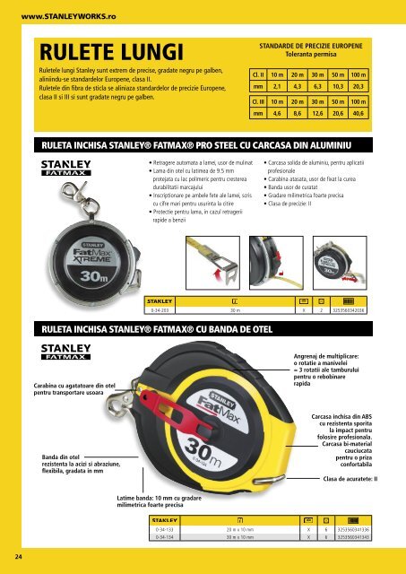 Stanley - Catalog - Unelte și scule de mână - 2018-2019 (RO)