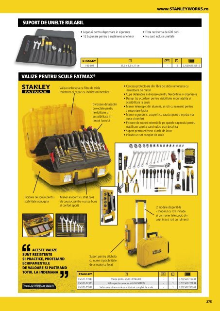 Stanley - Catalog - Unelte și scule de mână - 2018-2019 (RO)