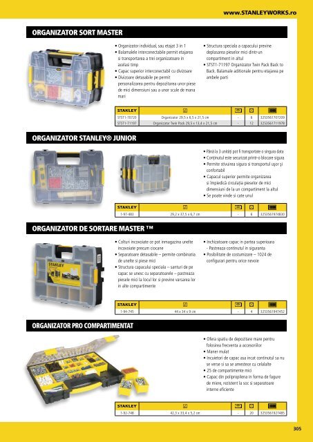 Stanley - Catalog - Unelte și scule de mână - 2018-2019 (RO)