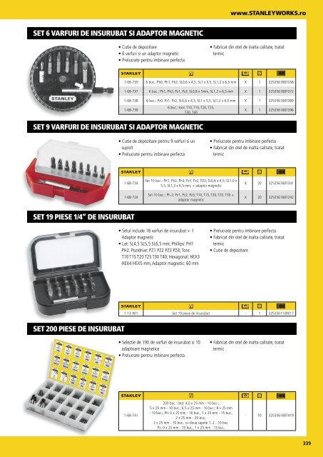 Stanley - Catalog - Unelte și scule de mână - 2018-2019 (RO)