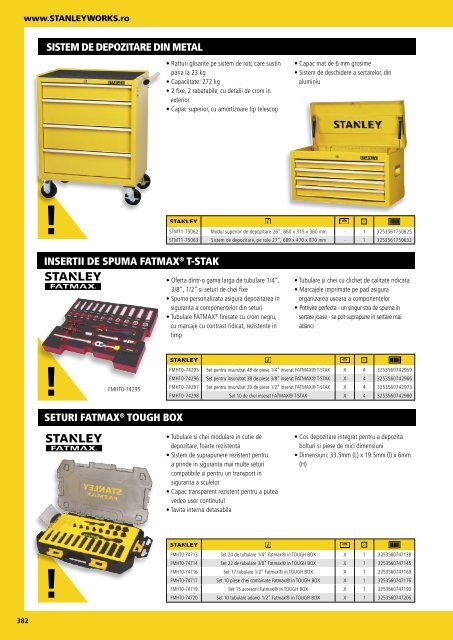 Stanley - Catalog - Unelte și scule de mână - 2018-2019 (RO)