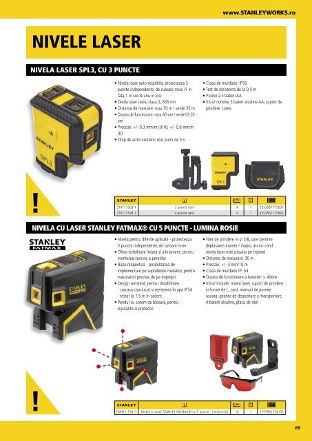 Stanley - Catalog - Unelte și scule de mână - 2018-2019 (RO)