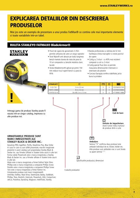 Stanley - Catalog - Unelte și scule de mână - 2018-2019 (RO)