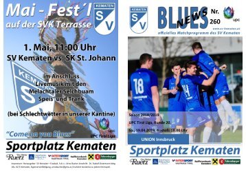 Blues News 260 - SV Kematen vs. UNION Innsbruck