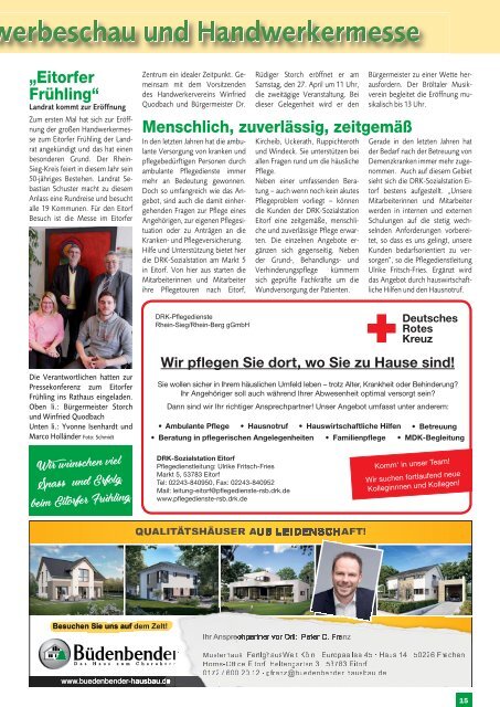 Stadt-Magazin Eitorf, Windeck, Ruppichteroth - April/Mai 2019