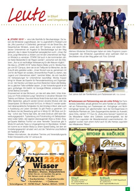 Stadt-Magazin Eitorf, Windeck, Ruppichteroth - April/Mai 2019