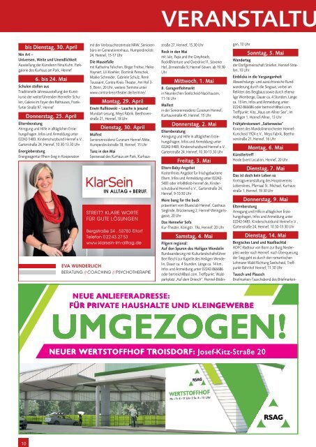 Hennefer Stadt-Magazin - April/Mai 2019