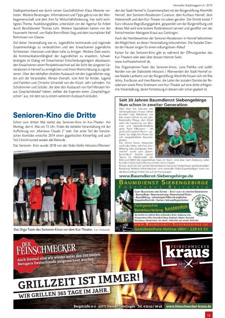 Hennefer Stadt-Magazin - April/Mai 2019