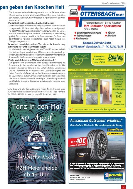 Hennefer Stadt-Magazin - April/Mai 2019