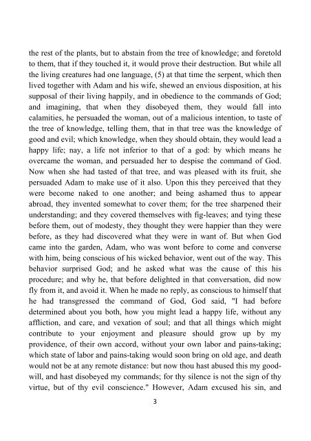 From the Creation to the Death of Isaac - Flavius Josephus