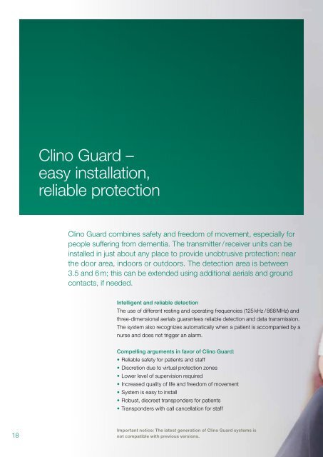 Clino Guard - Honeywell Life Safety Austria and