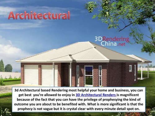 3d rendering china and best 3d architectural renders