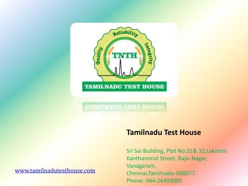 Metallurgical Testing Services Chennai - Tamilnadu Test house