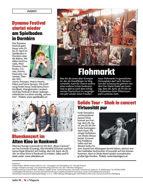 s'Magazin usm Ländle, 21. April 2019