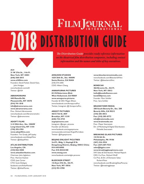 Film Journal January 2018