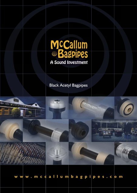 McCallum Black Acetyl Bagpipes