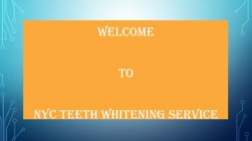 Professional Teeth Whitening NYC