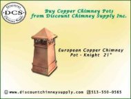 Now Chimney Pots from Discount Chimney Supply Inc. at a low-cost price