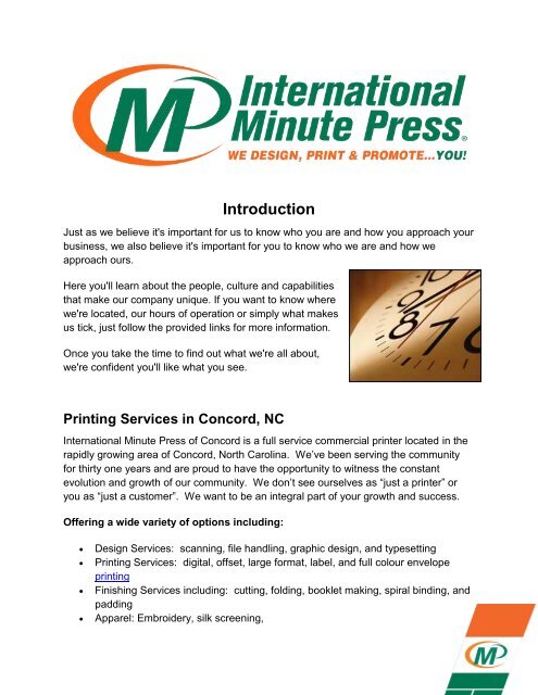 Your Solution to All Your Printing Needs