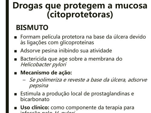 AULA 7- Farmacologia do Trato Gastrointestinal