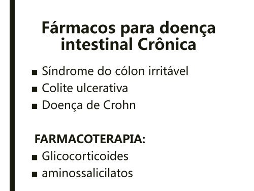 AULA 7- Farmacologia do Trato Gastrointestinal