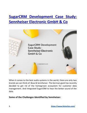 SugarCRM Development Case Study: Sennheiser Electronic GmbH & Co