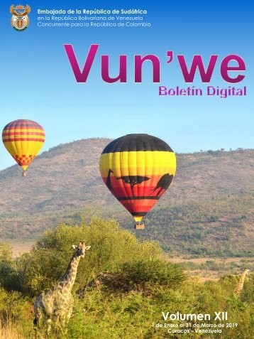 Boletín Digital Vun´we  volumen 12 _ Ene-Mar 2019