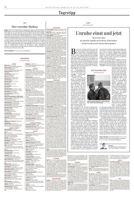 Berliner Zeitung 20.04.2019