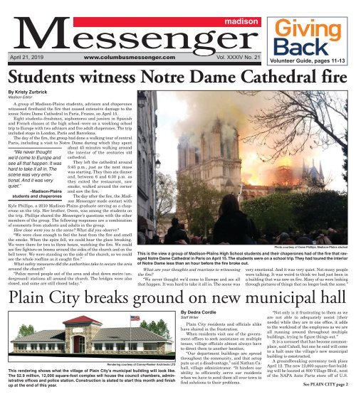 Madison Messenger - April 21st, 2019