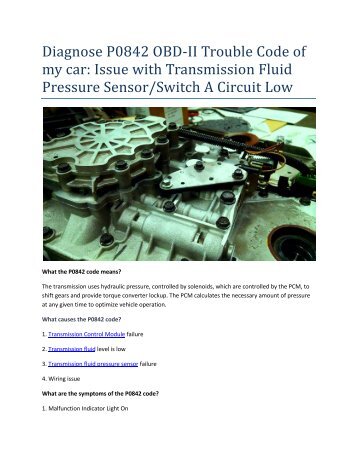 Partsavatar Auto Parts - Issue with Transmission Fluid Pressure Sensor