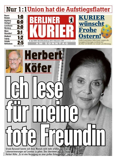 Berliner Kurier 21.04.2019