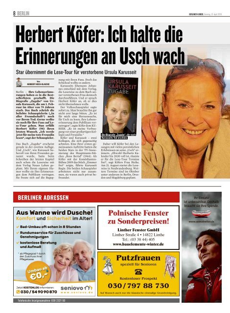 Berliner Kurier 21.04.2019