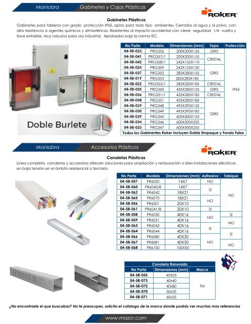 Catalogo MAZ Actualizacion Abril 2019