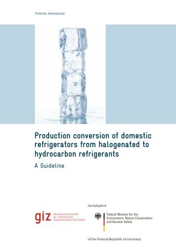 Production conversion of domestic refrigerators from halogenated to ...