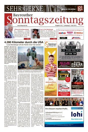 2019-04-21 Bayreuther Sonntagszeitung