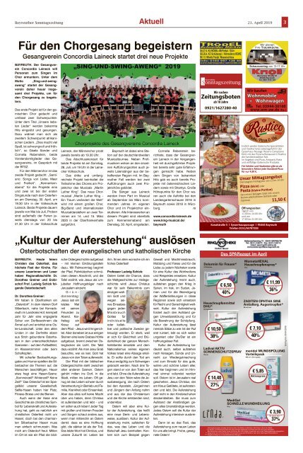 2019-04-21 Bayreuther Sonntagszeitung