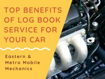 Top benefits of Log Book service for your car