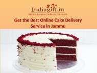 Get the Best Online Cake Delivery Service in Jammu